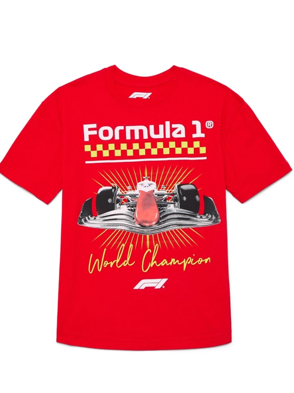 Formula 1 Racing Boys Graphic Tee with Short Sleeves